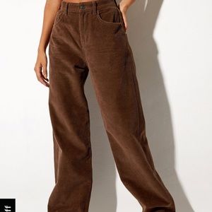 Motel Rocks Parallel jeans in cord dark chocolate US M